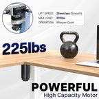Vivo Black 63 X 55 In Corner Standing Desk, Desk-E3Ctb | Electric, Holds 225 Lbs, Reversible L-Shaped Table, Sit Stand, Height Adjustable, Memory Presets, Black Frame