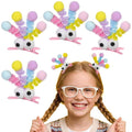 4 Pcs Fluffy Pom Poms Hair Clips Funny Plush Duckbill Hairpins Hair Barrettes Kawaii Cartoon Clips Non Slip Crazy Hair Day Accessories for Long Short Hairs Party Styling