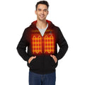 Ororo Heated Hoodie With Rechargeable Battery, Fleece Full-Zip Heated Sweatshirt Hoodie