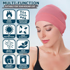 100% Cotton Skull Caps Beanie Sleeping Hats For Men Women | Lightweight, Soft & Breathable Skully Head Cover, Helmet Liner For Cycling & Running, Wicking Cpap Chemo Bald Nightcap