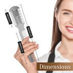 Facón Razor Comb For Hair Cutting - Professional Hair Cutting Comb Kit With 12 Replacement Blades, Double Edge Shaper For Salon & Home, Premium Styling Thinning Texturizing Split Ends Trimming Razor
