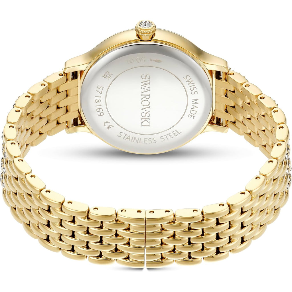 Swarovski Imber Watch, Swiss Made, Metal Bracelet, Gold Tone, Gold-Tone Finish