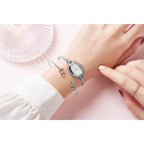 Petite Bracelet Watch For Women, Gifts For Girlfriend Diamond Dress Analog Watch Waterproof