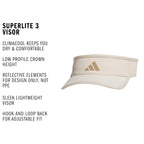 Adidas Women's Superlite Visor – Lightweight Athletic Sport Hat for Workouts