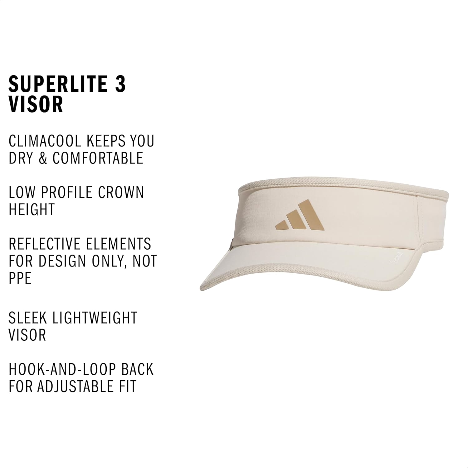 Adidas Women's Superlite Visor – Lightweight Athletic Sport Hat for Workouts