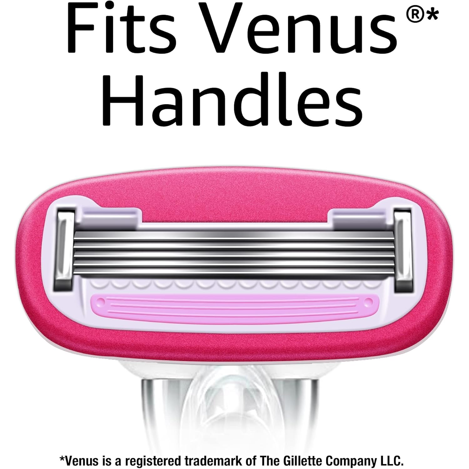 Amazon Basics Women's 5-Blade Razor for Smooth, Close Shave, FITS Amazon Basics Handle and Venus Handles, Ideal for Sensitive Skin, Includes 1 Handle, 12 Cartridges & 1 Shower Holder