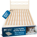 Slatsure Queen Size Bunkie Board – Heavy Duty Vertical Bed Slats & Foldable Wooden Support Board For Sagging Mattress Or Platform Bed Frame, Box Spring Alternative And Replacement