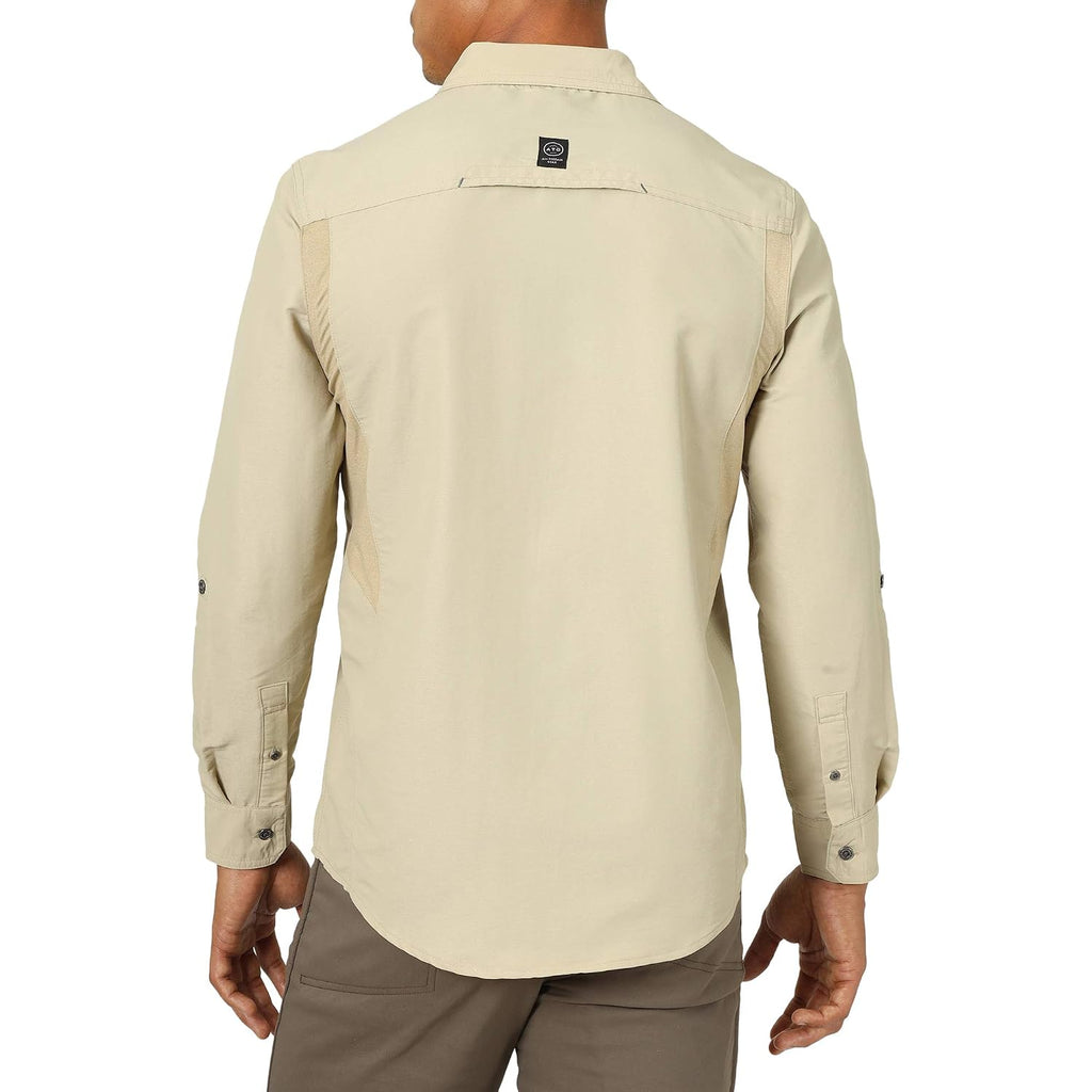 Atg By Wrangler Men'S Long Sleeve Mixed Material Shirt