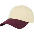 Two Tone Classic Dad Hat – 100% Cotton, Adjustable Metal Buckle Strap, Low-Profile Fit, Baseball Cap Unisex