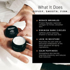 Brickell Men'S Restoring Under Eye Cream For Men, Anti Aging Eye Balm To Reduce Puffiness, Wrinkles, Dark Circles, Crows Feet & Eye Bags, Caffeine, Hyaluronic Acid & Protein Peptides, 0.5Oz, Unscented