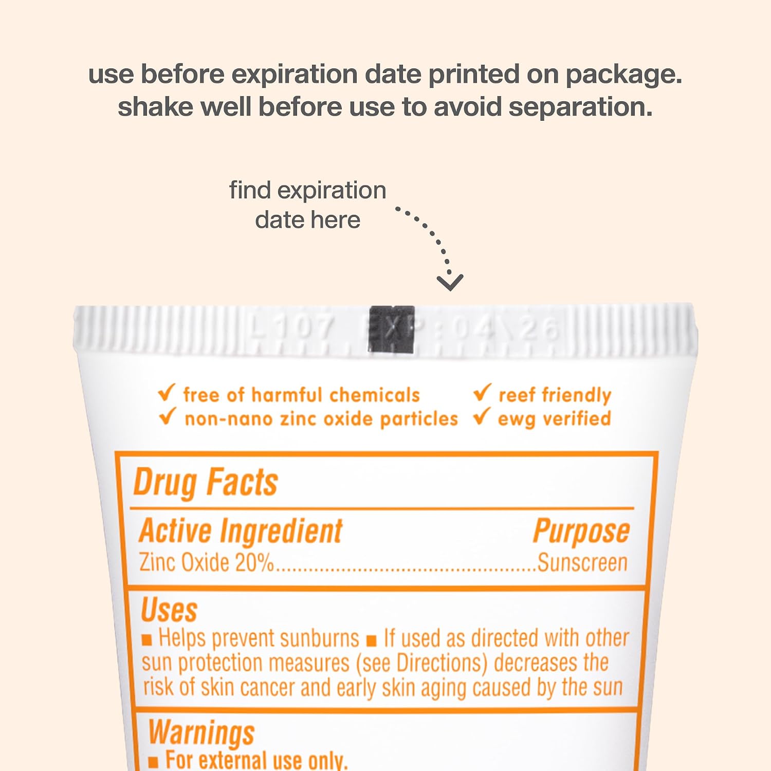Thinkbaby Spf 50+ Baby Sunscreen, 3 Oz. – Safe, Natural Mineral Sun Cream For Babies - Water Resistant, Broad Spectrum Uva/Uvb Sun Protection – Vegan Sunscreen For Kids