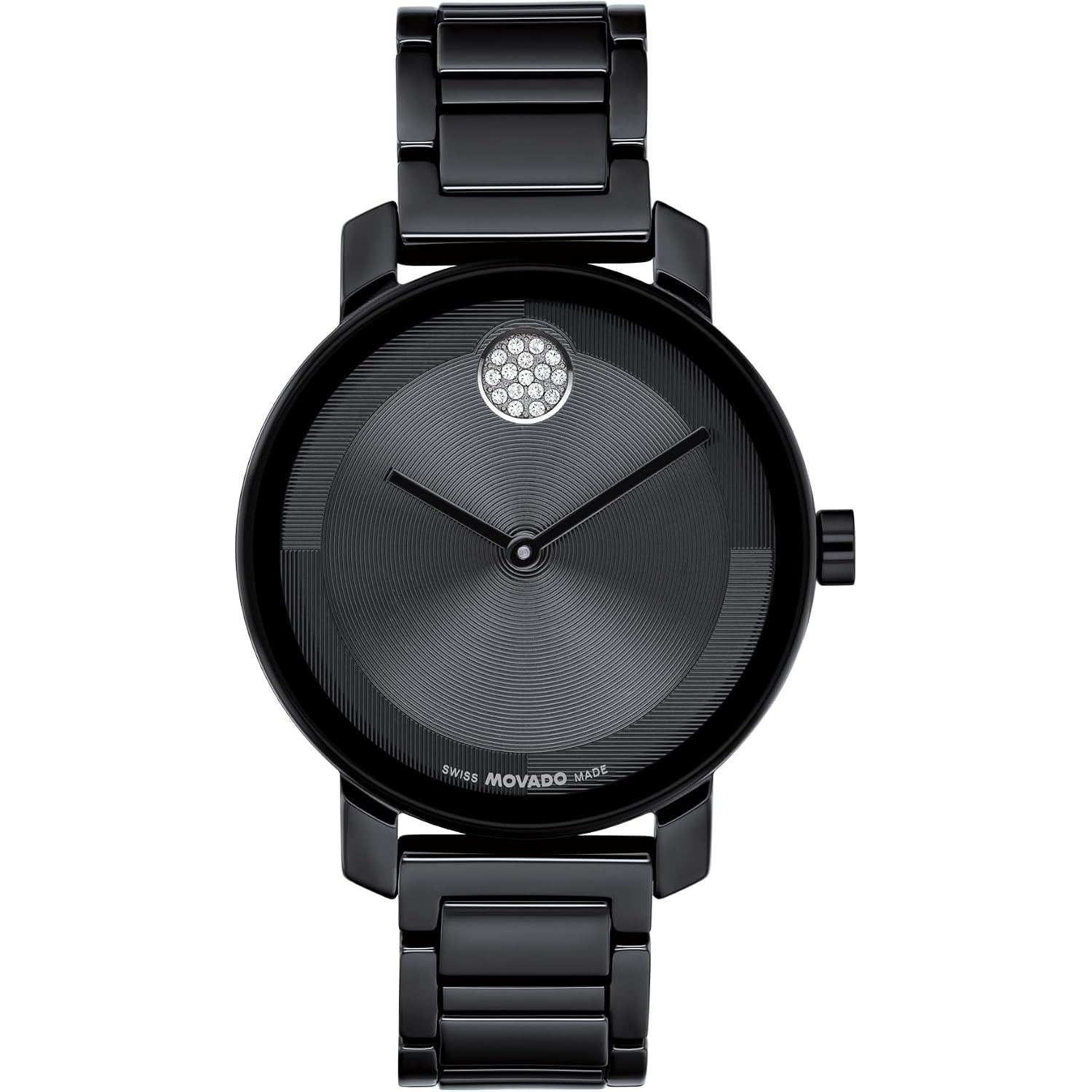 Movado Bold Women'S Evolution 2.0 Ceramic Watch - Swiss Quartz Movement - Crystal Set Dot - 3 Atm Water Resistance - Luxury Timepiece - Gift For Her - 34Mm