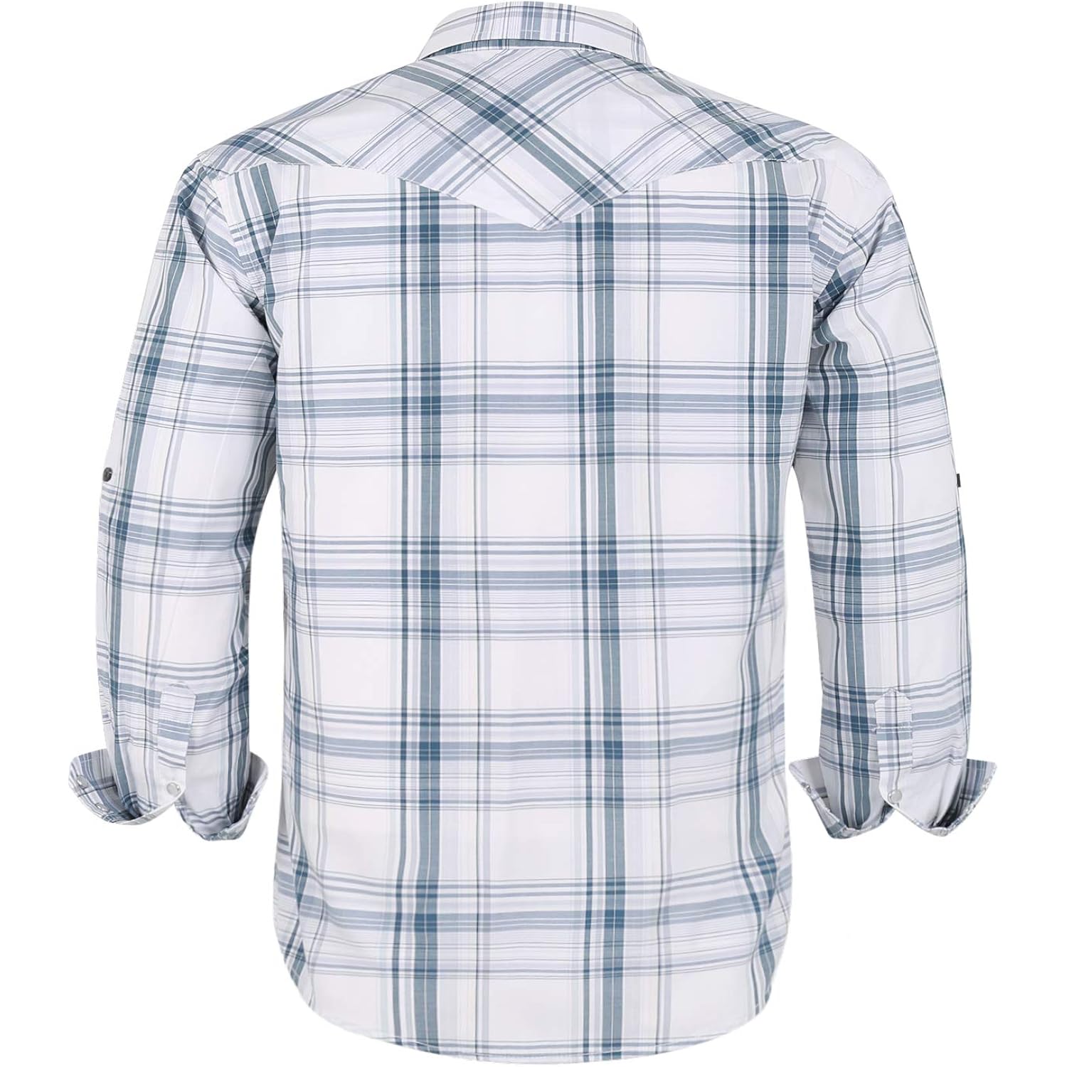 Coevals Club Men'S Western Pearl Snap Button Up Casual Cowboy Long Sleeve Two Pockets Work Shirts