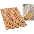 Bamboo Bath Mat - Foldable Wooden Bathmat, 24 X 16 Inches | Accessories For Bathroom Sauna Spa Tub Step And Floor - 24 X 16 X 0.4 Inches [Lxwxh] - Modern Farmhouse Decor Design