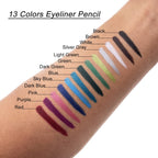 13 Colors Eyeliner Pencil Colorful Eye Shadow Pencil Eyebrow Pen Glitter Matte For Women Eye&Lip Liner Professional Eye Makeup