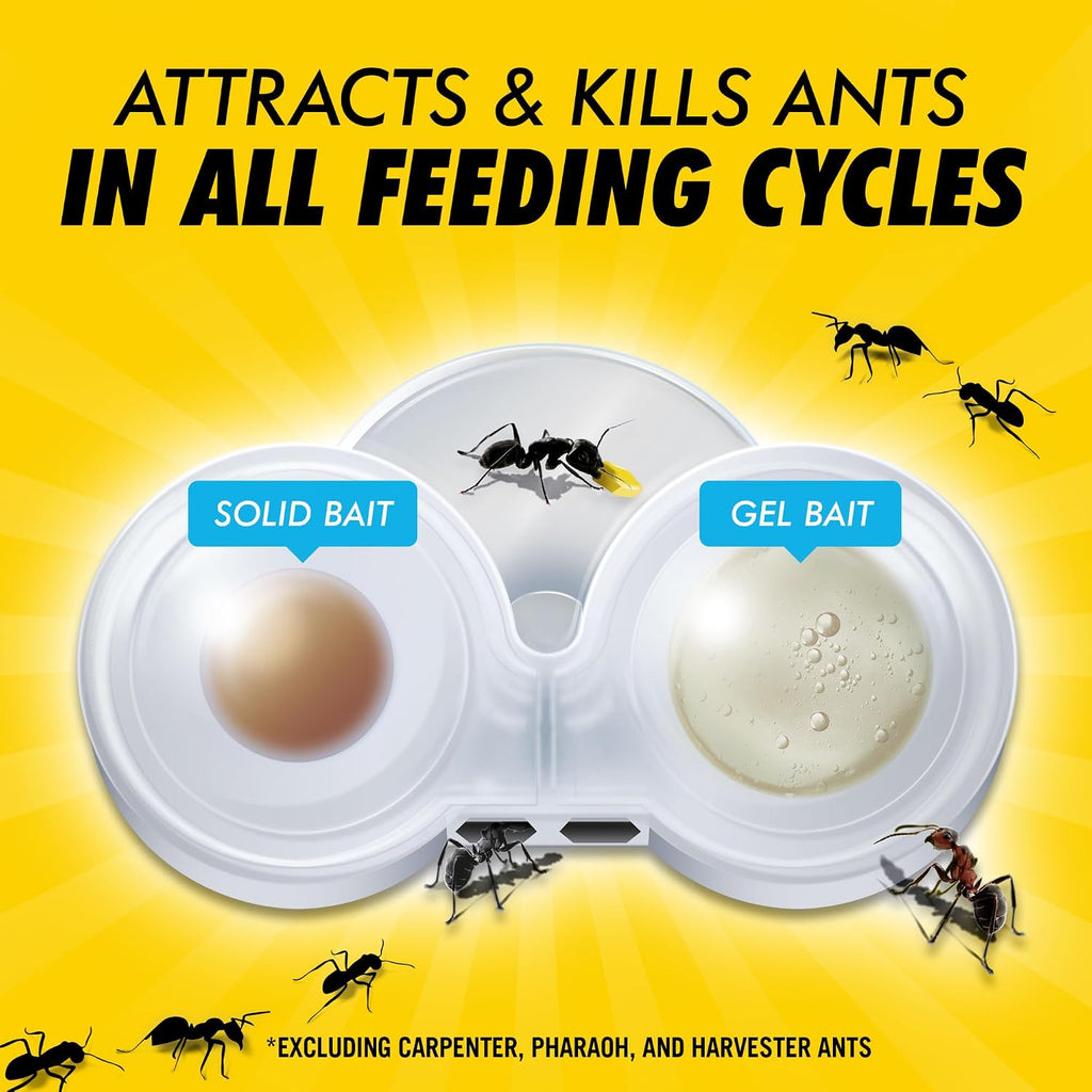 Combat Max 2 In 1 Ant Bait Station, 4 Count