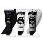 Ybuete 3Pcs Face Body Paint, Professional Paint For Halloween Cosplay Costume Party, Full-Coverage Multi-Color Cream Makeup Body Paint For Adult Halloween Cosplay Sfx Makeup Paint (White+Black+Silver)