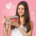 Azen 24 Pack Lip Gloss Set, Color Lip Oil For Dry Cracked Lips Moisturizing Hydrating Nourishing With Vitamin E, Mothers Day Gifts For Women