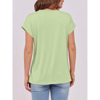 Anrabess Womens Tops Summer Cap Sleeve Basic Tee Shirts 2026 Trendy Loose Fit Casual Dressy Business Work Tshirts Clothes