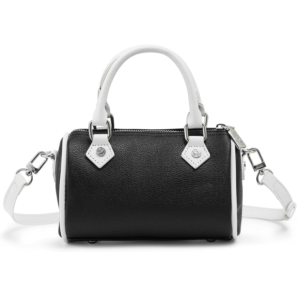 Von Dutch Core Hanna Bag | 6.5” Vegan Leather Mini Crossbody With Logo Hardware, Top Handles & Branded Interior Pouch