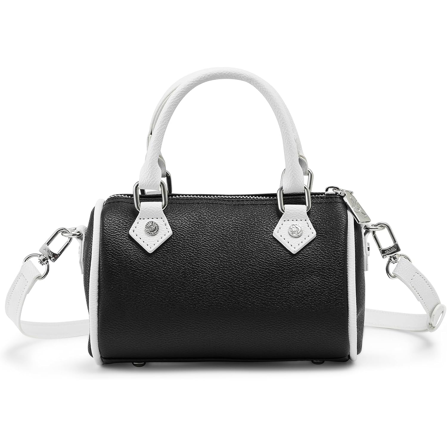 Von Dutch Core Hanna Bag | 6.5” Vegan Leather Mini Crossbody With Logo Hardware, Top Handles & Branded Interior Pouch