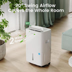 Waykar 80 Pints Energy Star Dehumidifier For Spaces Up To 5,000 Sq. Ft At Home, In Basements And Large Rooms With Drain Hose And 1.14 Gallons Water Tank