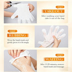 Moisturizing Hand Mask Gloves for Dry Hands, Hydrating Hand Masks 5 Pack, Nourishing Hand Care Treatment with Hyaluronic Acid, Smooth & Soft Skin Feel, Hand Moisturizing Gloves for Home Spa Use