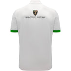 Macron Men'S Automobili Lamborghini Squadra Corse Team Polo Shirt (Black And White)