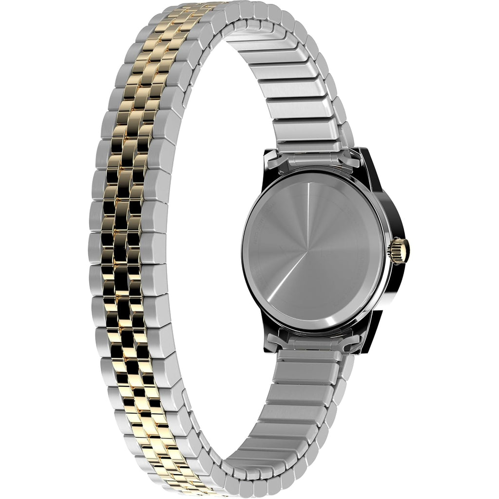 Timex Women'S Main Street 25Mm Watch - Silver-Tone Expansion Band Mother Of Pearl Dial Silver-Tone Case