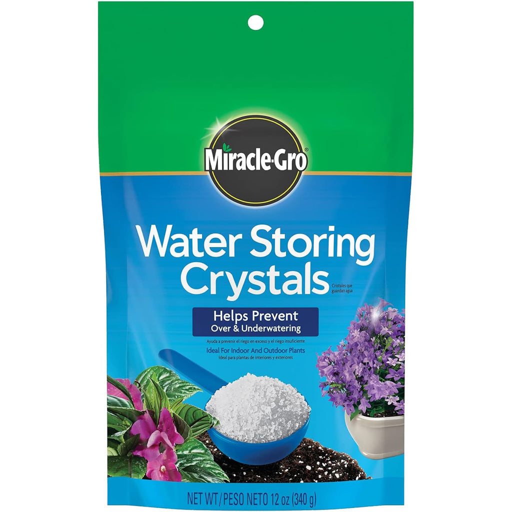 Miracle-Gro Water Storing Crystals, 12 Oz. | Soil Moisture Retention Crystals For Indoor And Outdoor Plants