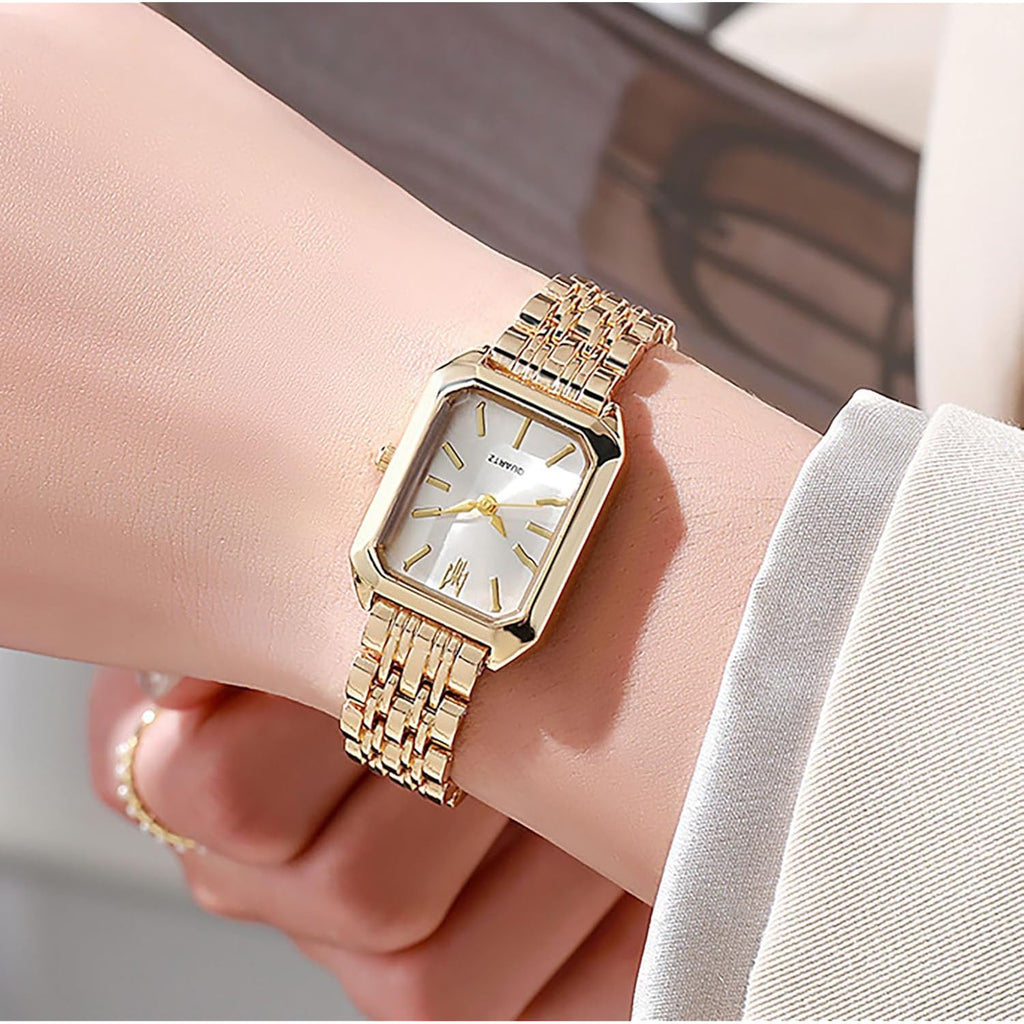 Bestkang Watches For Women Wrist Watches Steel Strap Womens Watch Casual Fashion Simple Square Quartz Wristwatch