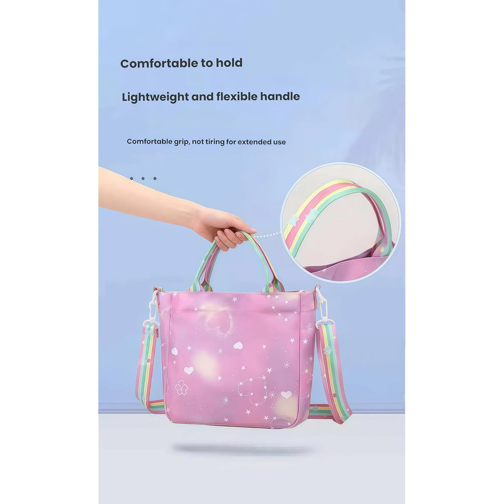 For Demon Hunters Crossbody Bag, For Korean Idol,Also A Shoulder Bag, Features A Cartoon Pattern Design. (Blue)
