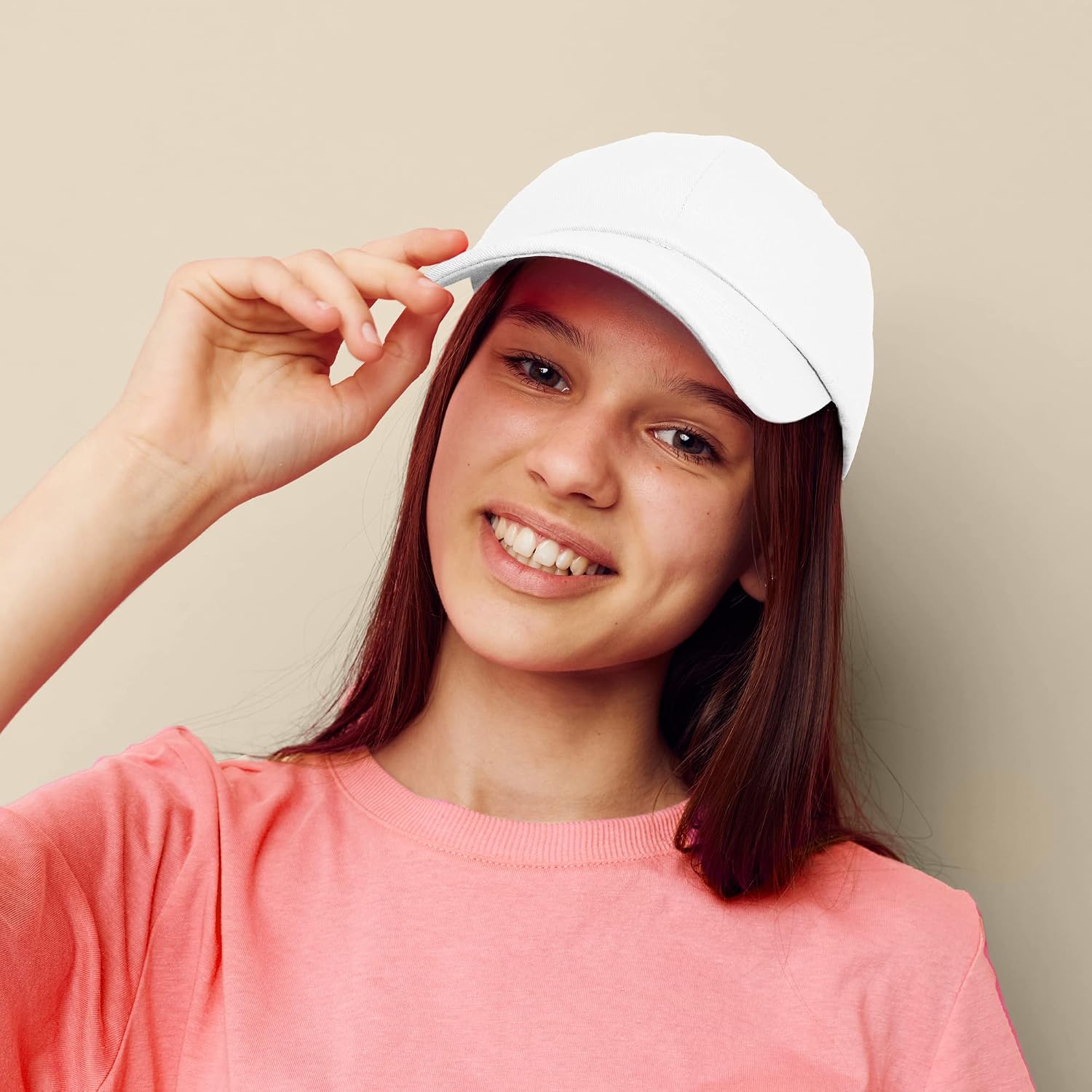 DALIX Womens Cap Adjustable Hat 100% Cotton Black White Gold Lavender Blue Pink Lime Green Hot Pink White