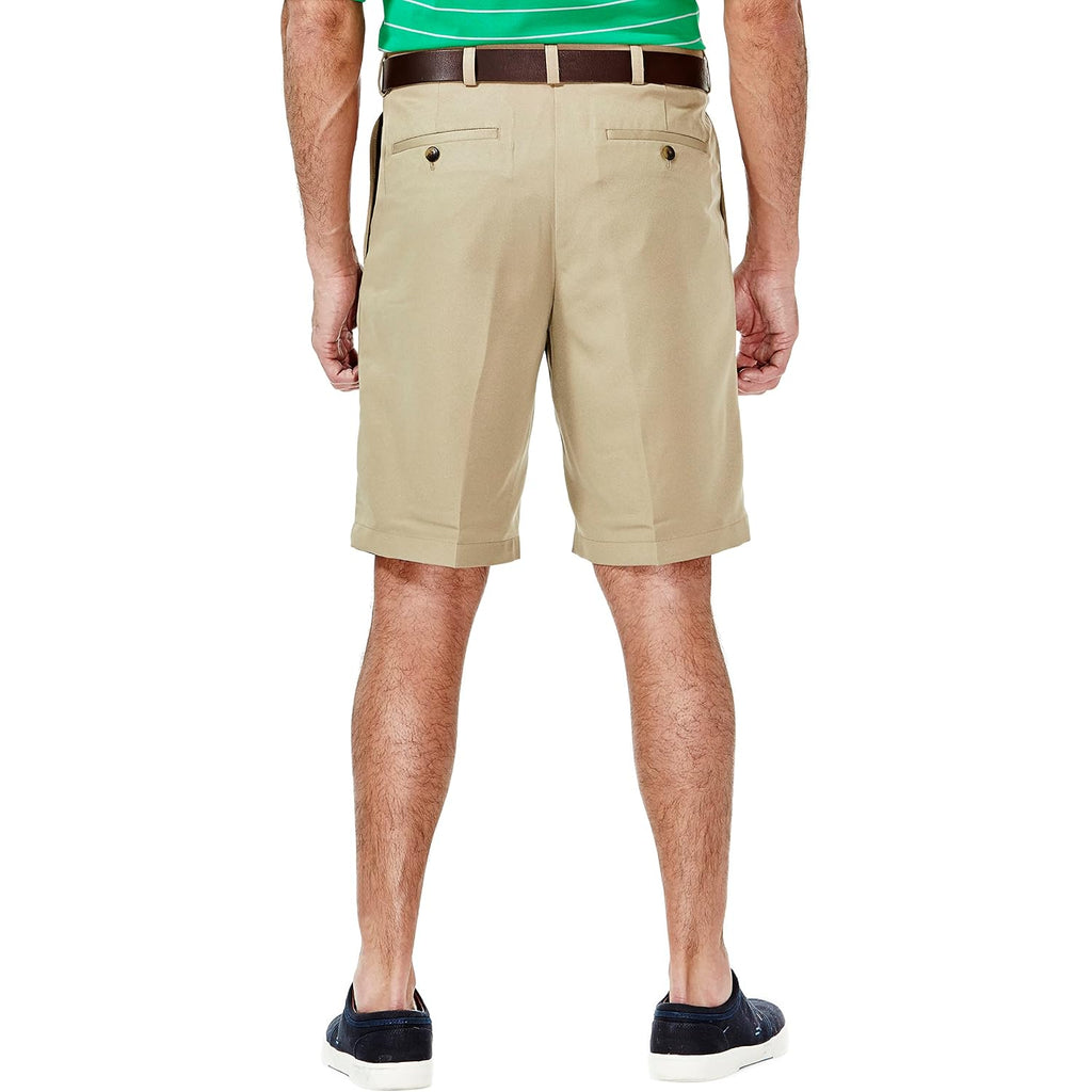 Haggar Men'S Cool 18 Classic Fit Pleat Front Expandable Waistband Short (Regular And Big & Tall Sizes)