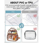 Clear Small Backpack Purse For Women, Designer Transparent Shoulder Handbag, Pvc Mini Clear Bag For Stadium Approved