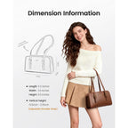 Lovevook Swing Zip Shoulder Bag, Small Purses For Women Trendy Handbags, Mini Vintage Hobo Clutch Leather Tote