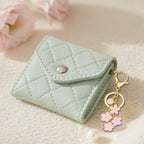 BESPMOSP Pink Flower Charms Keychain for Women Initial Letter A-Z Keychains for Key Handbag Purse Flower Bag Charm