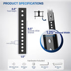 Vivo Vertical Vesa Extender Plate Bracket Kit Designed For Low Vesa Pattern Tv’S, Fits Tv Ceiling Mounts, 2 Brackets, Black, Mount-Ad165 | Adapter Plate Designed For Low Vesa Pattern Tvs, Fits Tv Ceiling Mounts, 2 Brackets, 6.5 Inch Extension