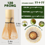 Clay&Fire Matcha Whisk, Handcrafted Bamboo Whisk For Matcha Powder | Traditional Japanese Chasen For Matcha Stirrer, 100% Natural Matcha Wisk