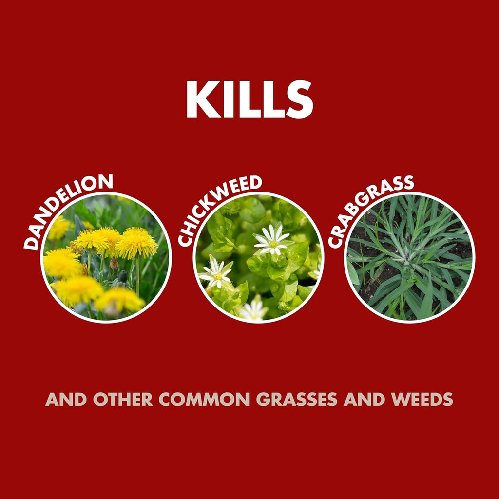 Spectracide Weed & Grass Killer, 1.33 Gallons, With Accushot Continuous Power Sprayer Kills Broadleaf Weeds And Grasses Down To The Root, Rainproof In 15 Minutes With Visible Results In 3 Hours