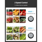 Juicer Machine, 800W Centrifugal Juicer Extractor with Wide Mouth for Fruit Vegetable, Easy to Clean, Stainless Steel, BPA-free (Black)
