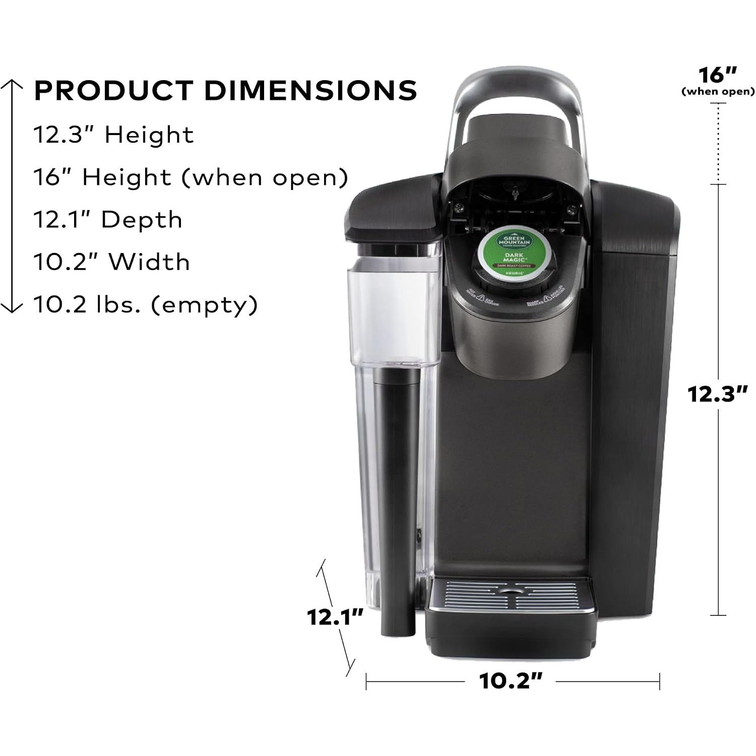 Keurig K-1550 Small Business Single Serve Coffee Maker, 96 Oz Water Reservoir, Black
