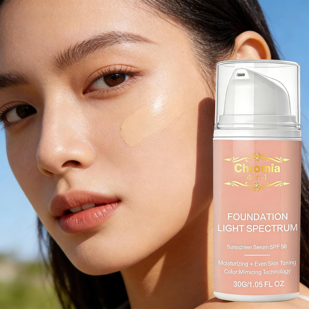 Adaptive Foundation - Color-Changing Liquid Makeup with SPF 50 & Hydrating Concealer - Long-Lasting, Water-Resistant, Natural Demi-Matte Finish - 1.05 fl oz