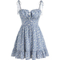 Cider Floral Dress For Women Summer Mini Sundresses Spaghetti Strap Cute Vacation Dresses Boho Casual Outfits