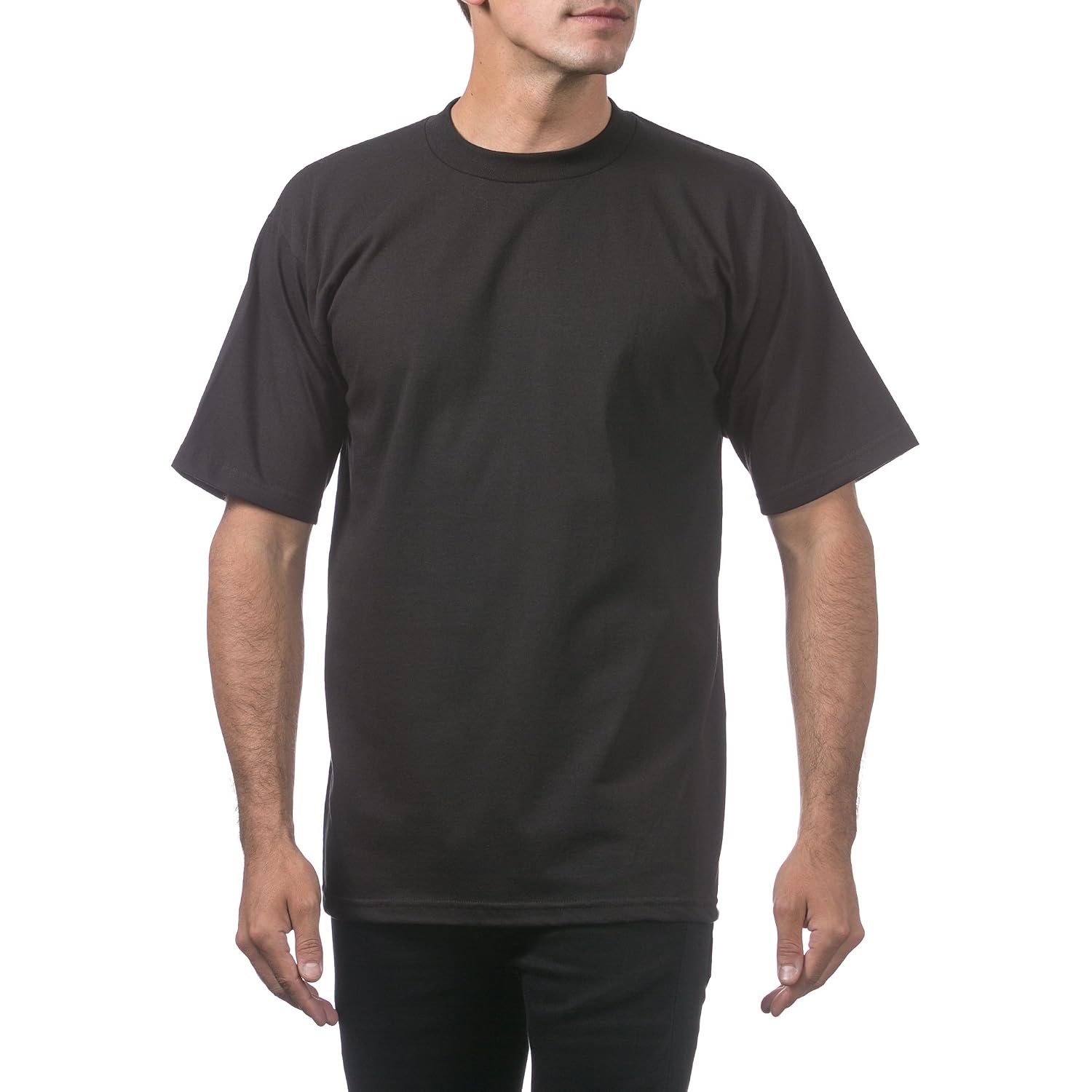Pro Club Men'S 6-Pack Heavyweight Cotton Short Sleeve Crew Neck T-Shirt