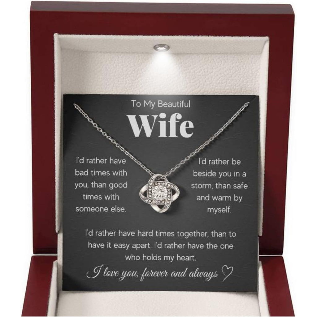 Birthday Gifts for Wife from Husband | Soulmate Necklace with Heartfelt Message Card & Box | Anniversary, Birthday, Christmas or Valentine’s Day Gift for Girlfriend, Fiancée