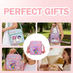 For Demon Hunters mini crossbody bag, For Korean idol,also a shoulder bag, features a cartoon pattern design. (purple)
