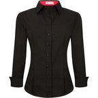 Alex Vando Womens Dress Shirts Wrinkle Free Regular Fit Long Sleeve Stretch Work Shirt