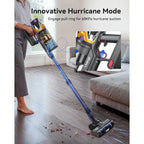Cordless Vacuum Cleaner, Upgraded 55Kpa 650W 70Mins Stick Vacuum With Hurricane Mode, Self-Standing, Touch Screen, 1.8L Dust Cup, Anti-Tangle Wireless Vacumm, Vacuum Cleaners For Home/Pet Hair/Carpets