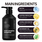 Biotin Rosemary Shampoo For Hair Growth, Strengthening For Thinning Hair Women & Men, Supports Scalp Health & Reduces Breakage (300Ml, Shampoo)